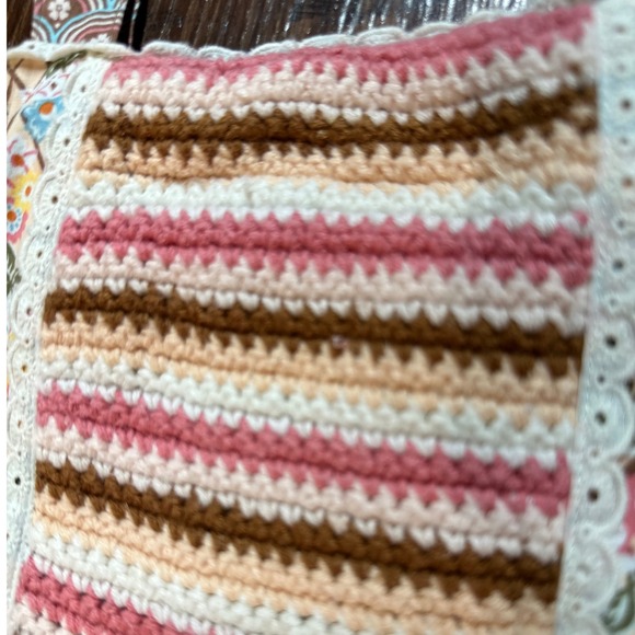 Matilda Jane Girls Patchwork Tiered Crochet Strappy Maxi Dress Size 6 - Picture 7 of 16